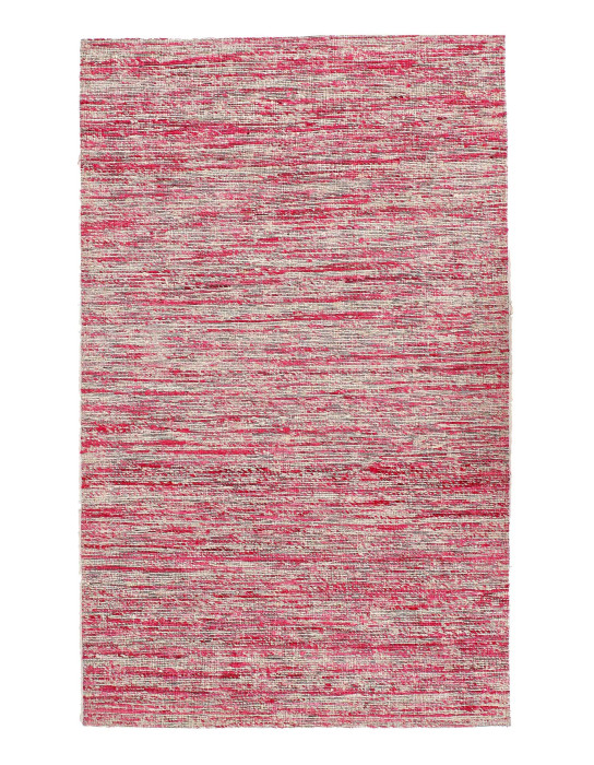 Contemporary Flat Weave Sari Silk 4'X 6'